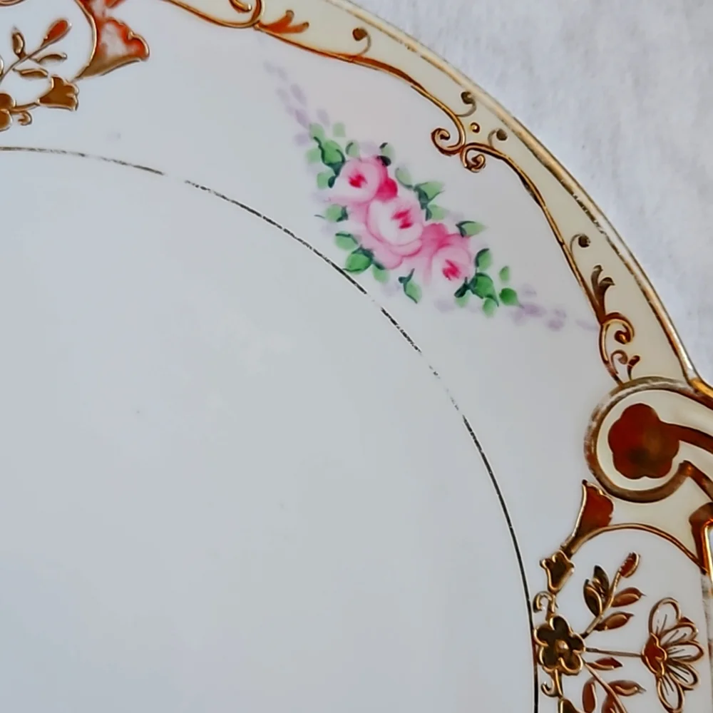 Vintage Nippon Golden Hand Painted 9